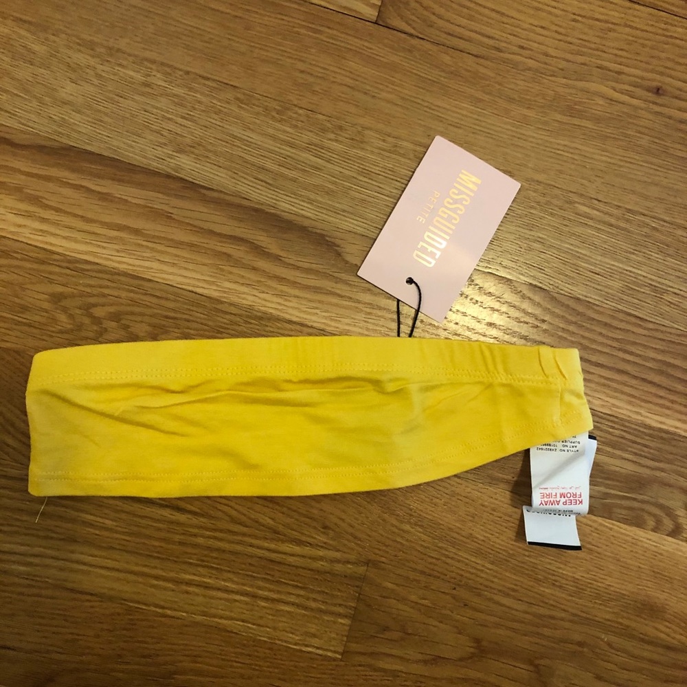 Missguided “mustard” bandeau